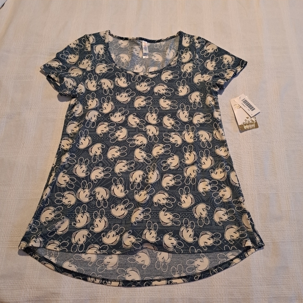 Lularoe women's size X Small XS Mickey Mouse classic shirt, hi low New